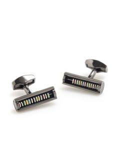 London Maze Cylinder Sports Ring Cufflinks by Tateossian