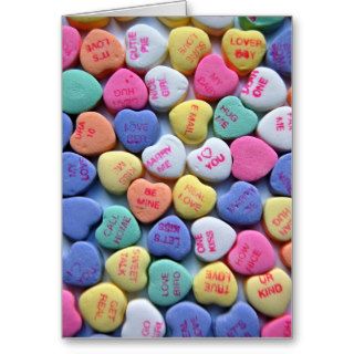 Sweetheart Candy Sayings Valentine's Day Card