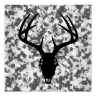 Deer Hunting Skull w/ antlers Print