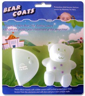 Mommy I'm Here CL606C Bear Coats Protective Fashion Covers Add Style and Protect Your Child Locator, Clear