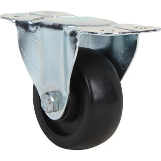 3in. x 1 1/4in. Fairbanks Rigid Zinc-Plated Caster  Up to 299 Lbs.