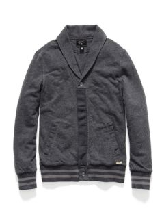 French Terry Shawl Cardigan by Converse Black Canvas
