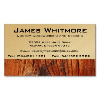 Wood working Cabinet Construction Business Cards