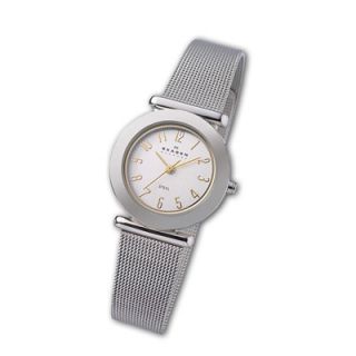 Ladies Skagen Two Tone Stainless Steel Mesh Bracelet Watch (Model