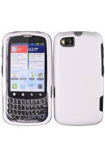 Motorola XT603 Admiral Rubberized Shield Hard Case   White (Package include a HandHelditems Sketch Stylus Pen) Cell Phones & Accessories
