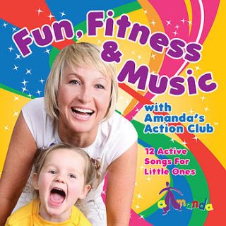 fun, fitness and music cd by amanda's action kids