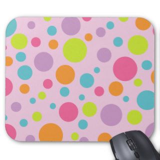 Colorful Polka Dots Mousepad