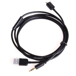 Wisedeal 2 in 1 USB 2.0 Charger And 3.5mm Stereo Audio Cable For Sumsung Galaxy S3 I9300 S4 Galaxy Not 2 N7100 (Dark) Electronics
