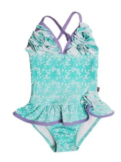 Lace Printed Swimsuit with Petals by Floatimini