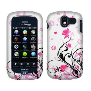 Snap On Hard Protector Cover Case For Pantech Crux CDM8999   Pink Vines Cell Phones & Accessories
