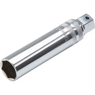 Titan Extra Long Spark Plug Socket — 13/16in.L, 3/8in. Drive, Model# 17402