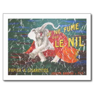 Elephant cigarettes 1900   distressed post card