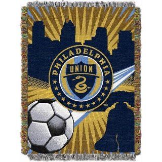 Philadelphia Union MLS Woven Tapestry Throw (48x60")"  Sports Fan Throw Blankets  Sports & Outdoors