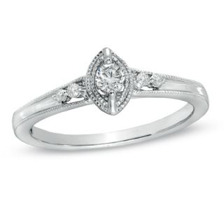 Cherished Promise Collection™ 1/7 CT. T.W. Diamond Marquise Frame