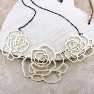 rose garland necklace by sarah keyes contemporary jewellery