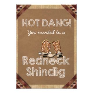 Redneck Party Invitations