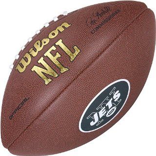 New York Jets Logo Official Football  Sports Related Collectible Footballs  Sports & Outdoors