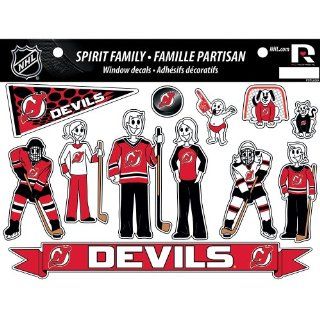 NHL New Jersey Devils Family Decals Sheet  Sports Fan Wall Decor Stickers  Sports & Outdoors