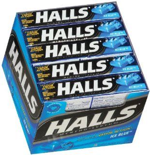 Halls Cough Drops   Ice Peppermint  Halls Peppermint Candy  Grocery & Gourmet Food
