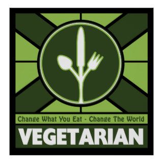 Vegetarian Flag Posters