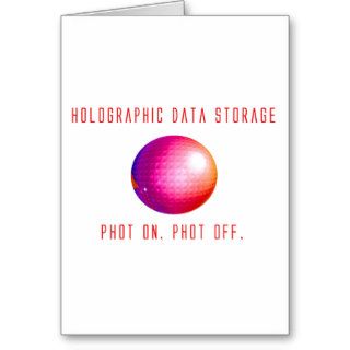 Holographic Data Storage Greeting Card