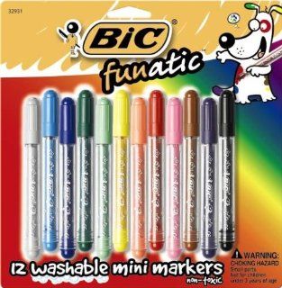 BIC Funatic Mini Dry Erase Marker, Assorted, 36 Markers  Household Supplies 