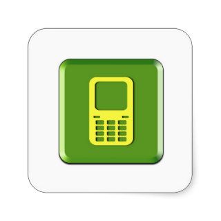 Mobile Web Icom Cell Square Sticker