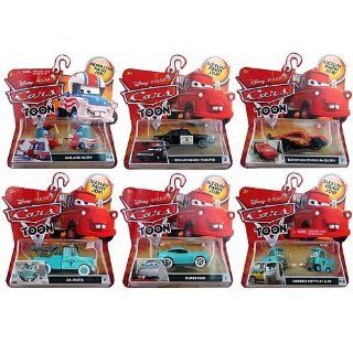 Pixar Cars Toon Character Vehicles Wave 2 Case Toys & Games