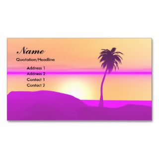 Morning Palm   Business Business Card Template
