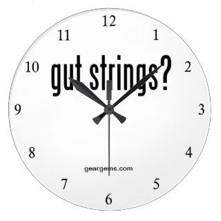 "gut strings?" wall clock