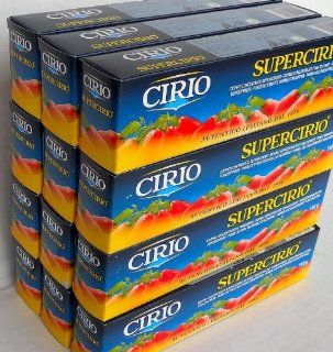 Cirio (12 pack) Double Concentrated Tomato Paste 140g tubes from Italy  Packaged Tomato Pastes  Grocery & Gourmet Food