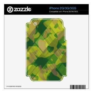 Camo Leaves Camouflage Pattern Gifts Decals For iPhone 3G