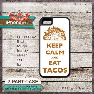 Keep Calm And Eat Tacos TOUGH iPhone Case (Tough iPhone 5 White Case) Cell Phones & Accessories