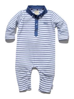 Michi Stripe Collared Romper by Jottum