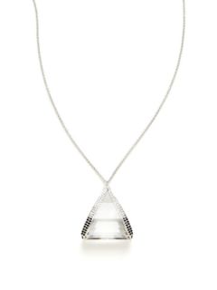 Crystal Pyramid Pendant Necklace by Swarovski Jewelry