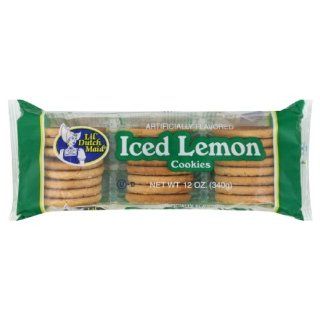 Little Dutch Maid Iced Lemon Cookie, 12 Ounce (Pack of 12)  Cookies Gourmet  Grocery & Gourmet Food