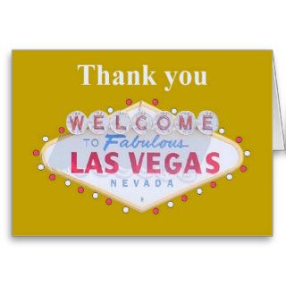Las Vegas Thank you Card