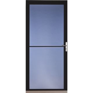 Pella Black Full View Tempered Glass Storm Door (Common 81 in x 32 in; Actual 80.78 in x 33 in)