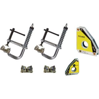 Strong Hand Tools Economy Welding Table Accessory Clamp Kit — 6-Pc. Set, Model# TSK104  Welding Clamps