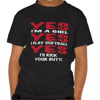 Girls Softball Tshirts