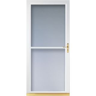 LARSON White Tradewinds Full View Tempered Glass Storm Door (Common 81 in x 36 in; Actual 80.71 in x 37.56 in)
