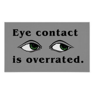 Eye Contact Poster