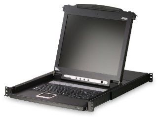 ATEN 17 Inch LCD Console support USB and PS2 CL1000M (Black) Electronics