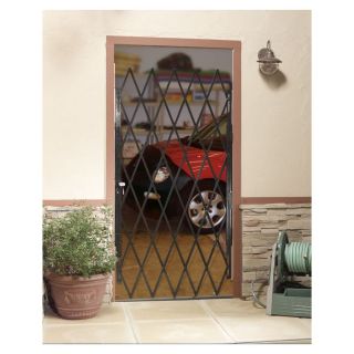 LARSON Black Steel Security Door (Common 48 in x 80 in; Actual 9.18 in x 79 in)
