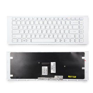 Generic Laptop Keyboard Compatible with Sony VPC EA  A 1766 623 A; white color Computers & Accessories