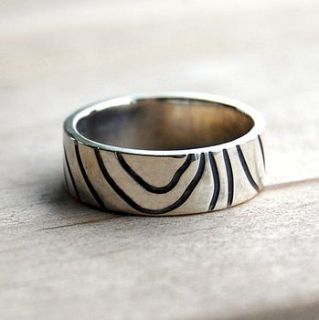 personalised grid reference unisex ring by alison moore silver designs