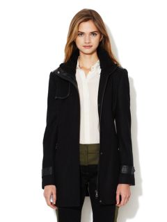 Anna Faux Leather Accented Woven Jacket by Sam Edelman