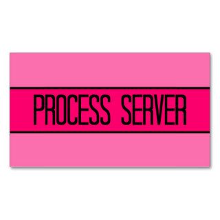 Process Server Baby and Hot Pink Business Card