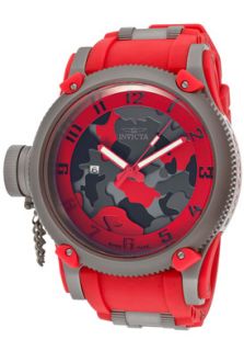 Invicta 11336  Watches,Mens Russian Diver Red/Grey/Black Camouflage Dial Red Polyurethane, Casual Invicta Quartz Watches