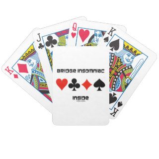 Bridge Insomniac Inside (Four Card Suits) Playing Cards